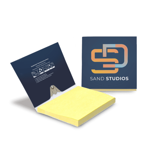 Customisable Seedsticks® Sticky Note Pads in White printed with your logo from Total Merchandise