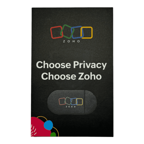 Customisable Oval Webcam Cover in Black printed with your logo from Total Merchandise