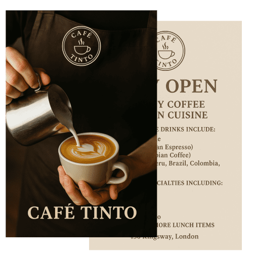 A4 Leaflets in White