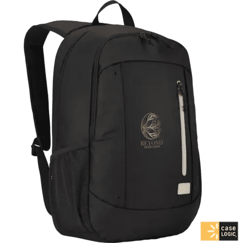 Custom Branded Case Logic Jaunt 15.6" Laptop Recycled Backpack in Black from Total Merchandise