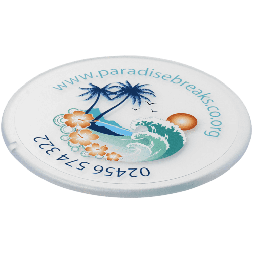 Round Plastic Coasters in Clear