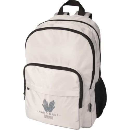 Branded 15" Recycled 20L Laptop Backpack with a design from Total Merchandise