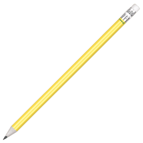 Custom Branded Recycled Paper Pencil in Yellow from Total Merchandise