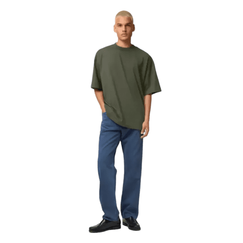 Branded Coloured Stanley/Stella Blaster Oversized T-Shirts in Khaki from Total Merchandise