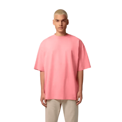 Printed Coloured Stanley/Stella Blaster Oversized T-Shirts in Pink Joy from Total Merchandise