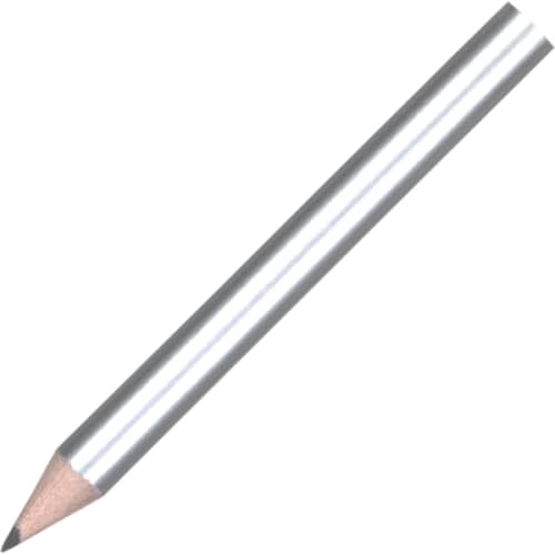 Promotional Mini Pencils in Silver from Total Merchandise