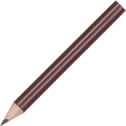 Custom Branded Mini Pencils in Dark Red from Total Merchandise