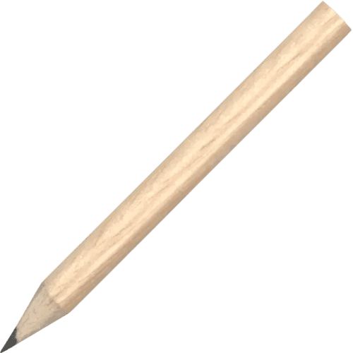 Custom Printed Mini Pencils in Natural from Total Merchandise