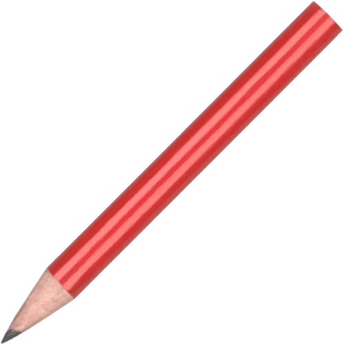 Custom Printed Mini Pencils in Red from Total Merchandise