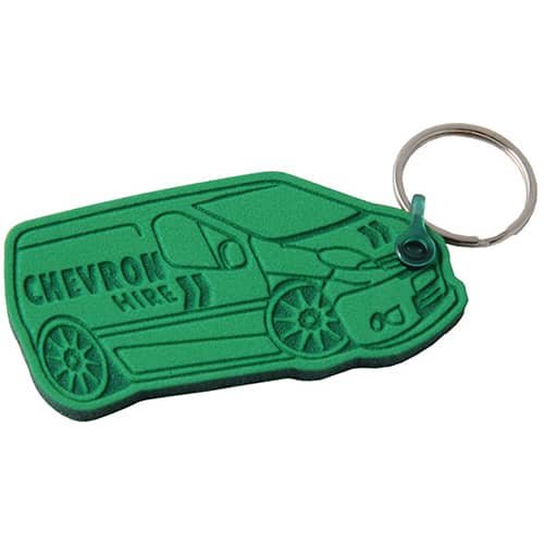 Any Shape Embossed Foam Keyrings