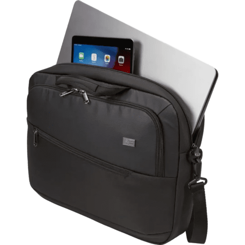 Lifestyle image of the Case Logic Propel 15.6" Laptop Briefcase in Black from Total Merchandise