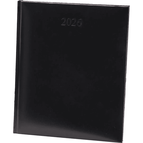 Promotional Excel Quarto Weekly Desk Diary in Black branded with your logo from Total Merchandise
