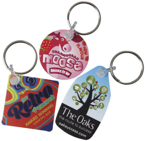 Full Colour Foam Backed Keyrings