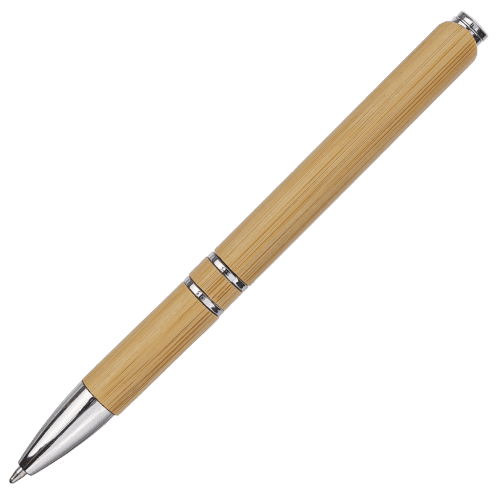 Promotional Eco Bamboo Ballpens in Bamboo branded with your logo from Total Merchandise