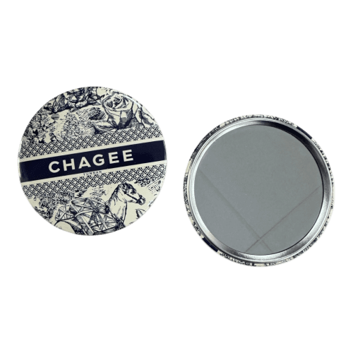 Promotional Button Badge Mirror in Silver branded with your logo from Total Merchandise