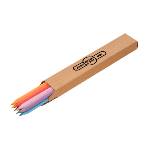 Promotional 8-Piece Coloured Pencil Set in Natural branded with your logo from Total Merchandise