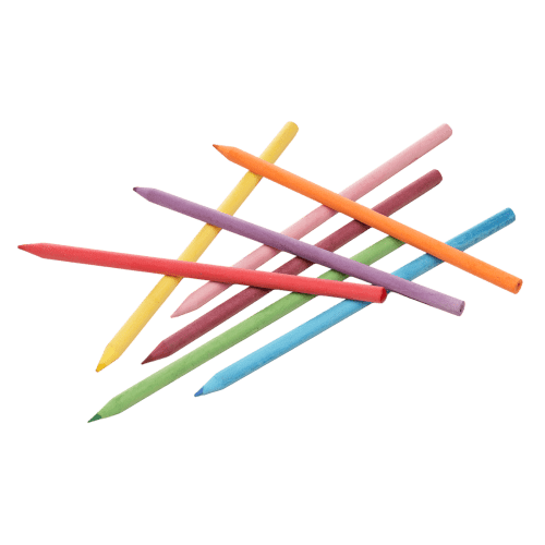 Customisable 8-Piece Coloured Pencil Set in Natural branded with your logo from Total Merchandise