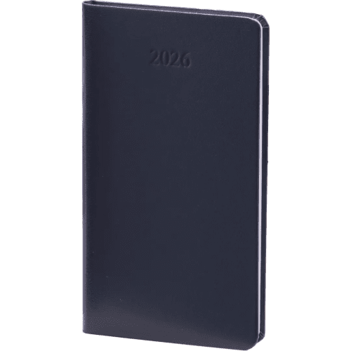 Custom Excel Portrait Weekly Pocket Diary in Navy Blue from Total Merchandise