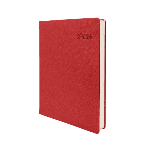 Logo Printed A5 Ortisei Appeel Diary in Pink Lady branded with your logo from Total Merchandise