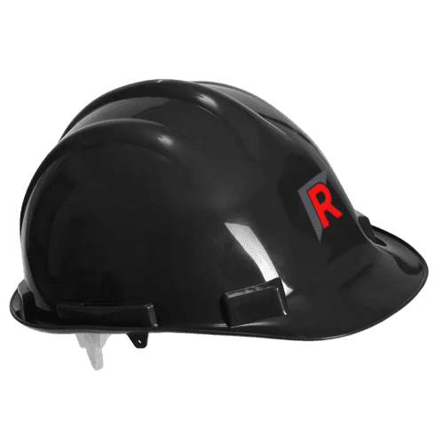 Promotional Portwest Expert Shell Safety Helmet in Black with a design from Total Merchandise