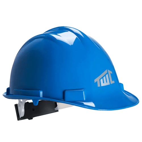Branded Portwest Expert Shell Safety Helmet in Blue with a design from Total Merchandise
