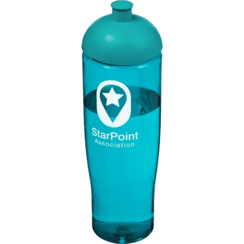 Logo branded 700ml Tempo Sports Bottles with Dome Lid in Aqua from Total Merchandise