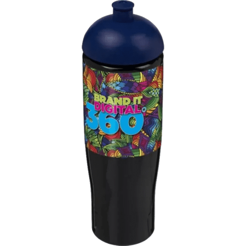 Branded 700ml Tempo Sports Bottles with Dome Lid in Purple with a design from Total Merchandise