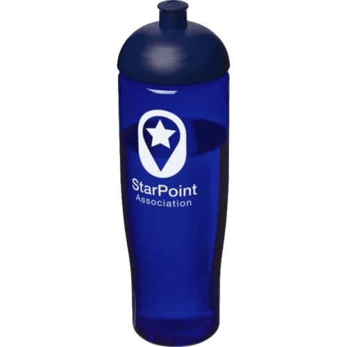 Custom 700ml Tempo Sports Bottles with Dome Lid in Blue from Total Merchandise
