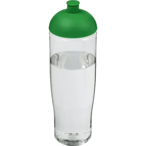 Custom 700ml Tempo Sports Bottles with Dome Lid in Transparent/Green from Total Merchandise