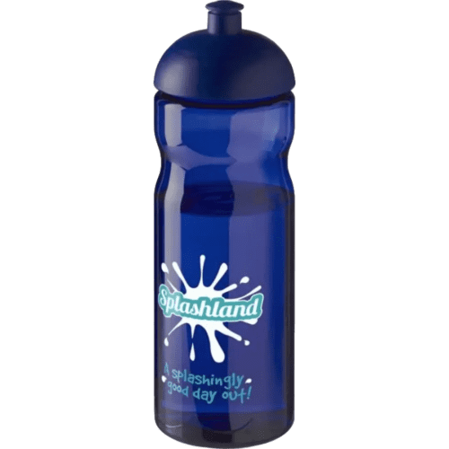 Printed 650ml Base Sports Bottles with dome Lid in Blue from Total Merchandise