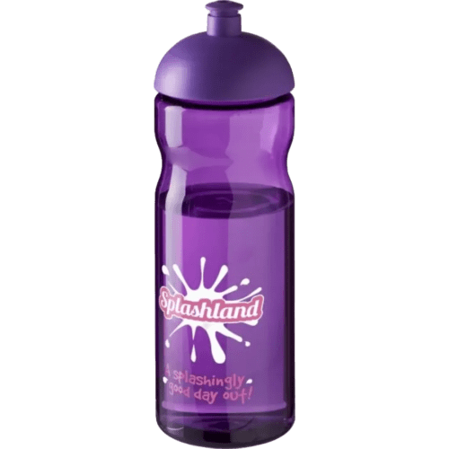 Promotional 650ml Base Sports bottles with Dome Lid in Purple from Total Merchandise