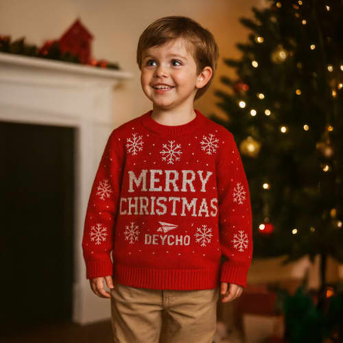 Promotional Childrens Christmas jumper with a design from Total Merchandise
