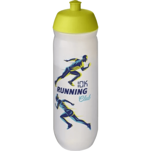 750ml HydroFlex™ Frosted Squeezy Sports Bottles in Lime/Frosted Clear from Total Merchandise