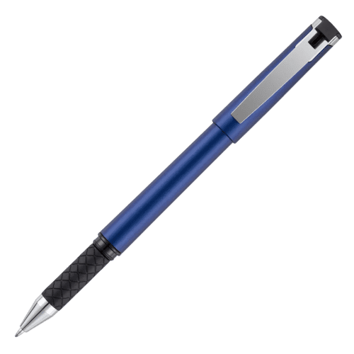 Logo Printed Gel Roller Pen with Stylus in Blue printed with your logo from Total Merchandise