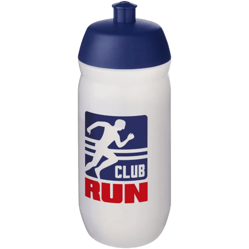 Promotional Squeeze Water Bottles in Clear/Blue from Total Merchandise