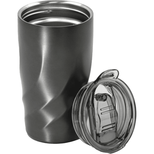 Customised BrandCharger Recycled Stainless Steel Travel Mug in Gunmetal Grey from Total Merchandise