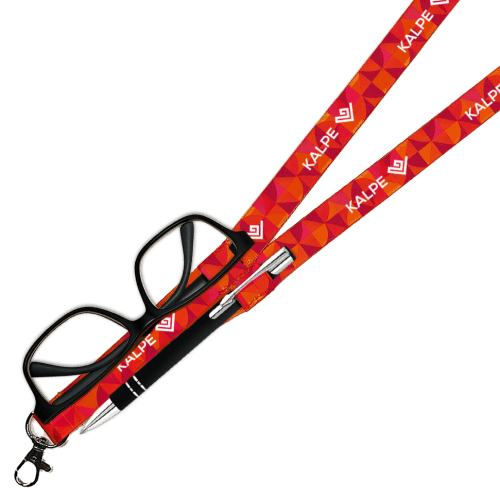 Lanyard with Pen & Glasses Loops in White