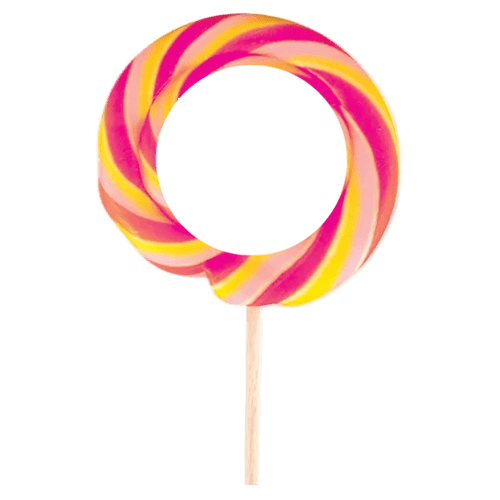 Swirl Lollies in Pink/Yellow