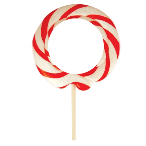 Swirl Lollies in Red/White
