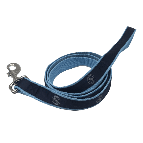 Custom Branded Satin Applique Short Dog Lead with a design from Total Merchandise