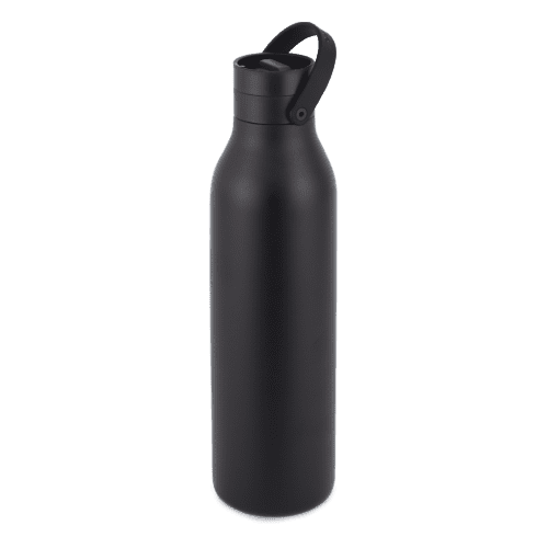 Promotional Circular & Co 1L Recycled Stainless Steel Water Bottles in Black from Total Merchandise