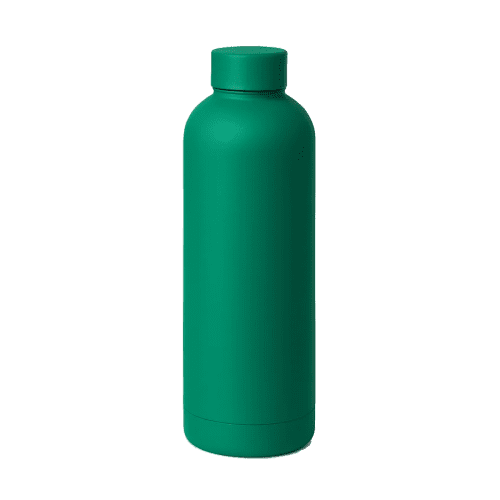 Corvo Bottle with Rubberised Finish in Green 3288