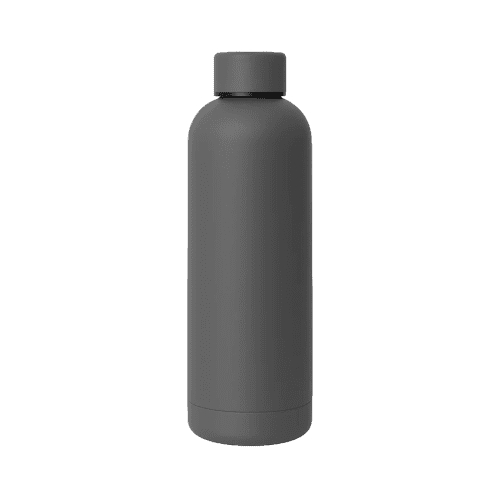 Corvo Bottle with Rubberised Finish in Grey