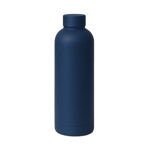 Corvo Bottle with Rubberised Finish in Navy