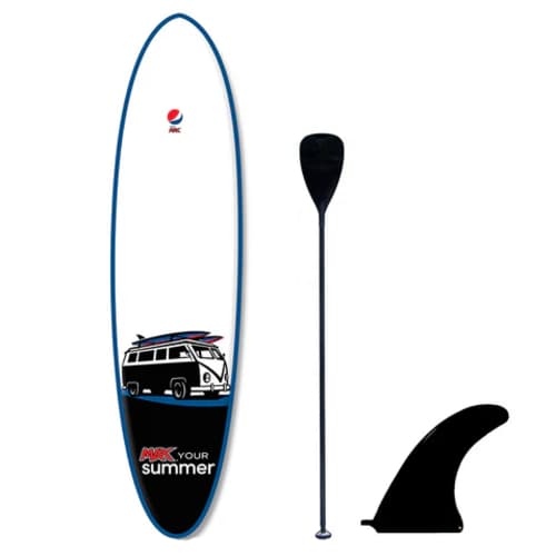 Promotional Custom Branded Inflatable Paddle Boards in White from Total Merchandise