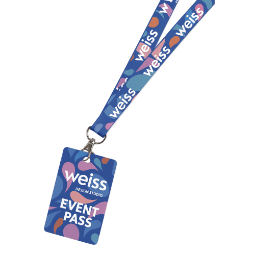 Event Pass Lanyard in White