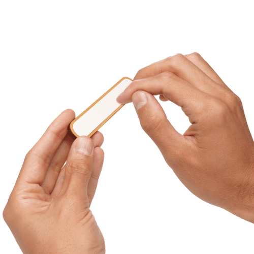 Lifestlye image of the Bamboo Nail Files from Total Merchandise
