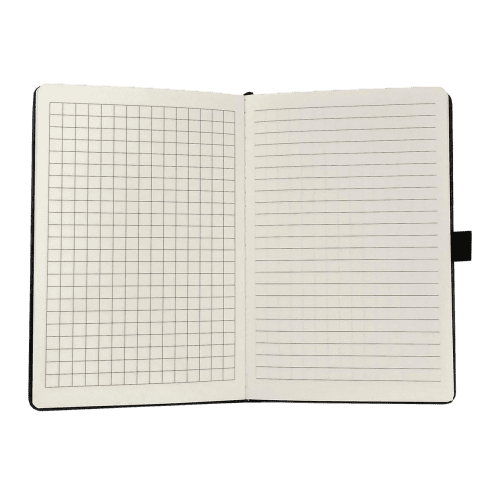 Inside the Albany A5 Construction Notebooks in Black from Total Merchandise
