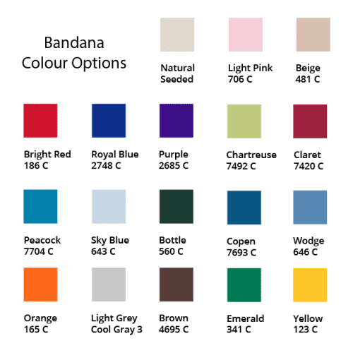 Coloured Tie Up Bandana