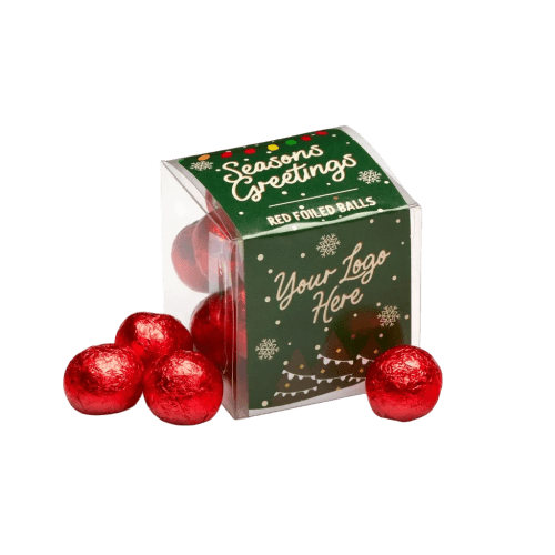 Red foiled Balls from the Christmas Mini Gift Box from Total Merchandise